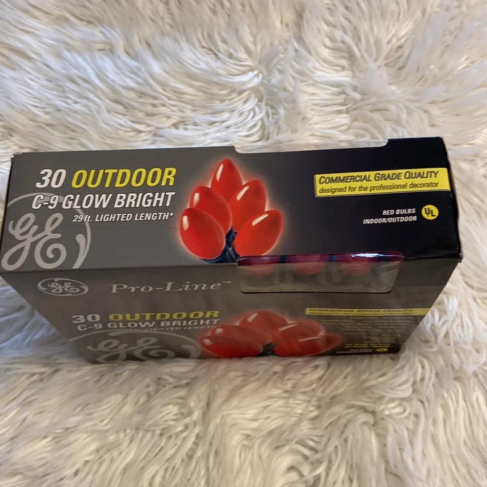 GE 30 OUTDOOR C-9 GLOW BRIGHT LIGHTS COLOR REF BRAND NEW